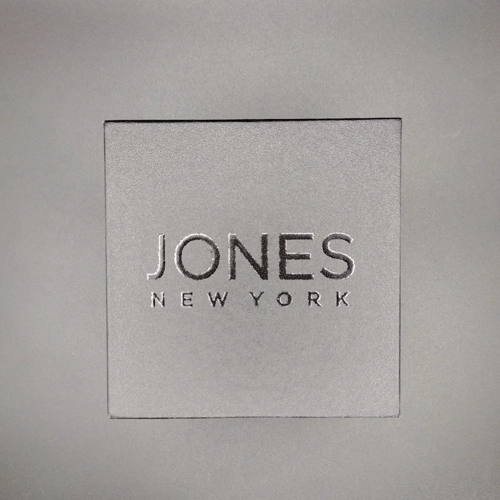 NWT Jones New York Silver Black Casual Preppy Elegant Formal Metallic Watch